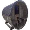 Deep 2.5m Barrel Sauna: Rustic Relaxation for Your Space - Heatinova