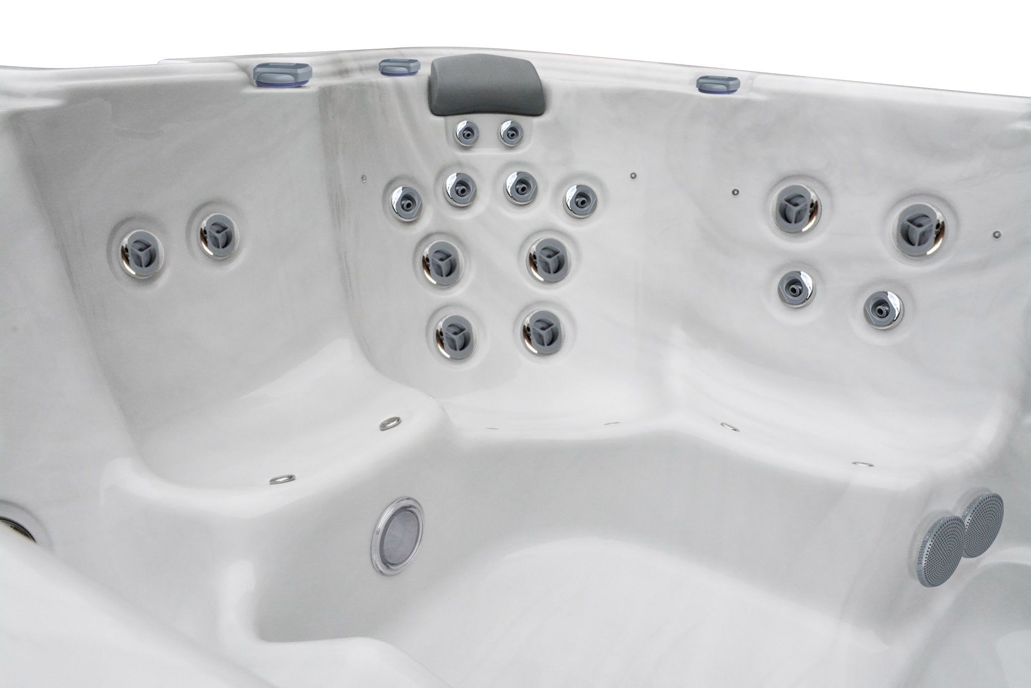 Discover Luxury: OD - 39 Platinum Swim - Sterling Silver Swim Spa with Included Cover - Heatinova