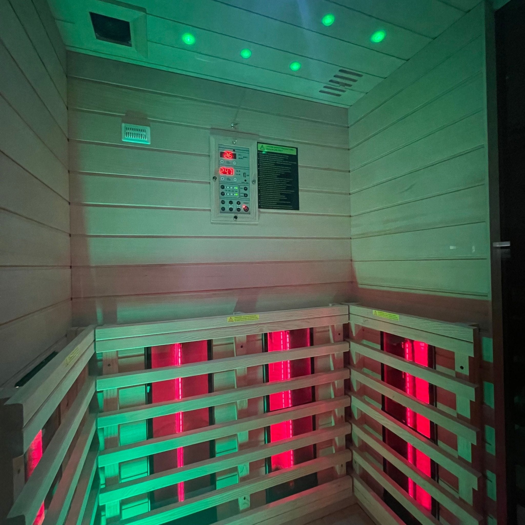 KY002 1 - Person Infrared Sauna - 1000mm x 900mm - Personal Wellness Retreat - Heatinova