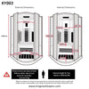 KY003 2 - Person Infrared Sauna - 1000mm x 1000mm - Cozy Home Retreat - Heatinova