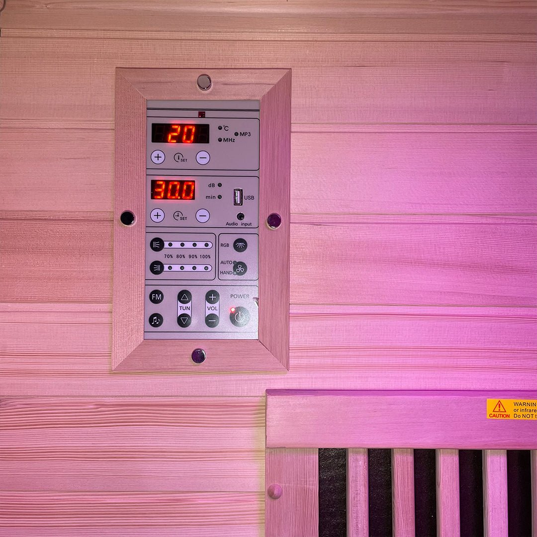 KY005 1 - Person Infrared Sauna - 1100mm x 1000mm - Premium Home Spa - Heatinova