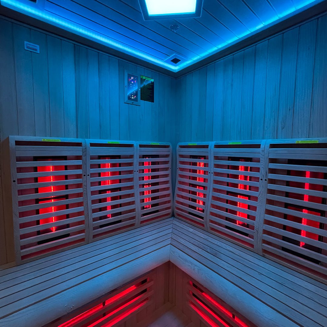 KY006 2 - Person Infrared Sauna - 1300mm x 1300mm - Ultimate Wellness Retreat - Heatinova