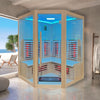 KY006 2 - Person Infrared Sauna - 1300mm x 1300mm - Ultimate Wellness Retreat - Heatinova