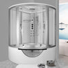 LWW6 1500mm x 1500mm Corner Steam Shower Cabin Whirlpool and Airspa Bath - White - Heatinova